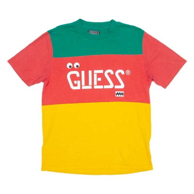 Camiseta masculina GUESS J BALVIN vermelha gola redonda P - Imagem 1 de 4