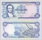 JAMAIKA / JAMAICA  10 Dollars 1991 UNC  P.71 d