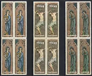 Juego de 4 bloques de Pascua COOK ISLANDS MNH 1972 SG373-75 - Imagen 1 de 1