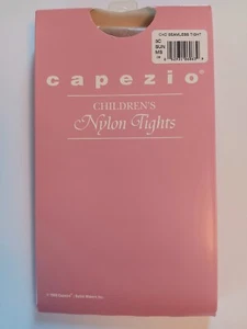 Capezio Childrens Nylon Tights Style 3C Color SUN Size MS - Picture 1 of 2