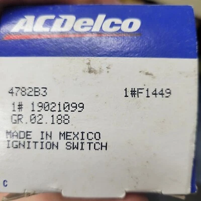 Interruptor de encendido Ford E350 Econoline 1980-1998 G.M. #19021099 Foto 1 de 4