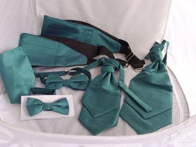 ESSENTIALS BY MANUEL Türkisgrün <GG> Sammlung Taschentücher-Krawatten-Fliegen-Cravats-Kummerbunde + Sets