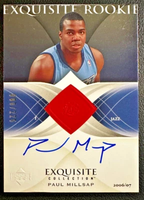 PAUL MILLSAP 2006-07 UD Exquisite Collection Rookie Autographs 080/225 - Image 1 of 2