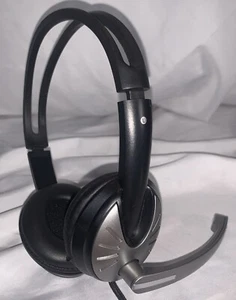 Auriculares USB con cable iMicro SP-IMME282 con micrófono y control de volumen (negro) - Imagen 1 de 4