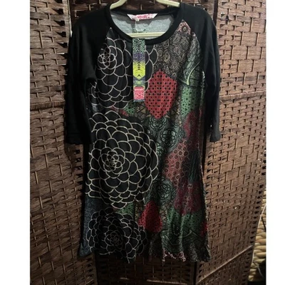 Vestido suéter feminino Smash Barcelona manga 3/4 NOVO - Imagem 1 de 4