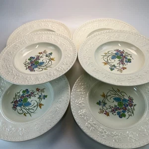 Vintage Wedgewood Wellesley Montreal Rand Suppenschüsseln 8 5/8" 6er Set - Bild 1 von 5