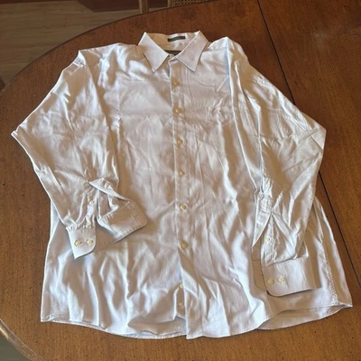 Camisa de vestir Daniel gris para hombre 100 % algodón blanco roto 16,5 32/33 Foto 1 de 3