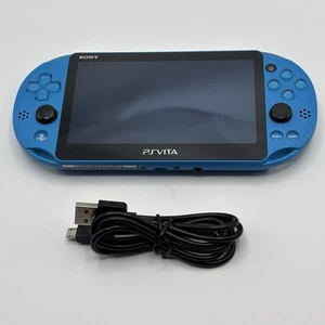 Console Sony PS Vita PCH-2000 blu molto buona spedizione veloce no joystick drift. - Foto 1 di 7