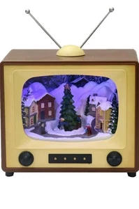 Retro Fernseher animierte Weihnachtsdeko - Bild 1 von 16