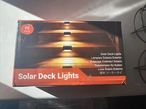 Outdoor Solar LED Deck Lights Path Garden Patio Pathway Stairs Step Fence Lamp - Picture 1 of 2