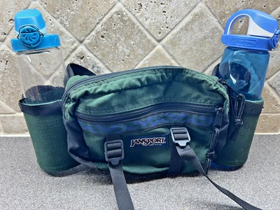 Bolsa de cinto Jansport Fanny Pack cintura roxa para caminhada + 2 porta-garrafas (GARRAFAS NI) - Imagem 1 de 4