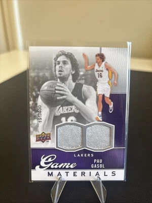 2009-10 Upper Deck #GJ-PG Pau Gasol Game Materials #/400 Foto 1 de 2