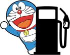 EARLFAMILY 5.1"Doraemon Lubricate Car Sticker Fuel Tank Cap Decals Anime JDM DIY