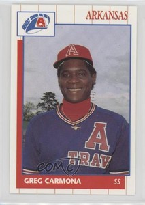 1990 Grand Slam Arkansas Travelers Greg Carmona #7