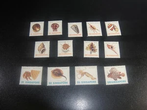 SINGAPORE 1977 Sc#263-75 Seashell Set MNH XF - Picture 1 of 1