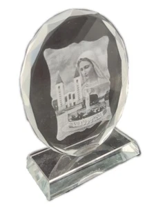 Medjugorje Statue Mother of God Virgin Mary Our Lady Glass Statue 3.45 inc - Picture 1 of 6