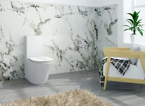 Spülrandloses Stand-WC BTWS-6012 weiß + Spülkasten + Soft-Close Sitz Toilette - Bild 1 von 5