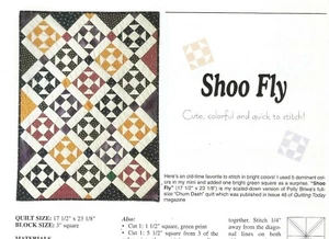 Pieced Quilt Patterns Big Easy Mini Quilts Shoo Fly Windmill Pinwheel Basket H72 - Picture 1 of 12