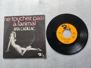 SP - RITA CADILLAC NE TOUCHES PAS A L'ANIMAL - BARCLAY 61 488 SEXY NUDE COVER - Picture 1 of 2
