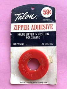 Vintage Talon Zipper Adhesive 1971 Notion - Picture 1 of 3