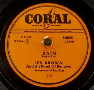 Les Brown - Let It Snow! Let It Snow Let It Snow! - Rain - Coral 78 rpm 60820 - Imagen 1 de 2