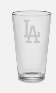 16 oz gobelet en verre pinte gravé Los Angeles Dodgers Major League baseball - Photo 1/1