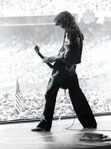 Jimmy Page - Oakland Coliseum 1977 Photo Print Poster Led Zeppelin US Tour - Picture 1 of 1