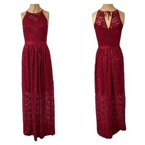 SWING Damen Kleid A-Linien-Kleid Spitze Cocktailkleid Abendkleid Rot Gr. 34 NEU - Bild 1 von 4