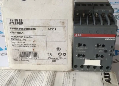 1 pcs New ABB CM-IWN.1 relay 1SVR650660R0200 CM-IWN NEW in box - Image 1 of 4