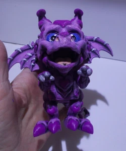 HB-3DP HEART BREAKER 3D PRINTED HAND PAINTED DRAGON PINK HEART ARTICULATED - Picture 1 of 6