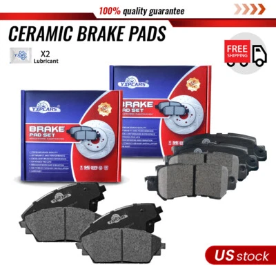 Front & Rear Ceramic Disc Brake Pads For 2016 2017 2018 Mazda CX-3 - Image 1 of 4