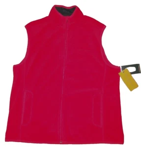 FIELD & STREAM Full Zip Water Resistant POLAR FLEECE Red VEST Mens Size XL NEW - Picture 1 of 5