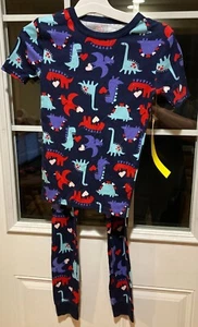 Cat & Jack Boys Navy Dino Pajamas Size 8 - Picture 1 of 3