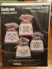 Set 4 Country Classic Sachets Counted Cross Stitch Kit Janlynn 4x6 1987 Vintage