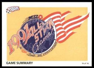 Soccer Shots 1991 MSL #14 resumen del juego 1991 All-Star Game - Imagen 1 de 2