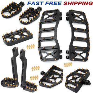 MX Floorboards Foot Peg Shifter Lever Pegs Pedal For Touring Softail Road Glide - Picture 1 of 15