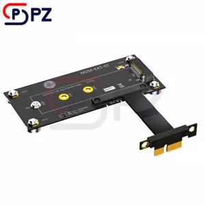 New M.2 NGFF NVMe M-Key SSD To PCI-E 1X Extension Cable with Magnetic Pad - Picture 1 of 5