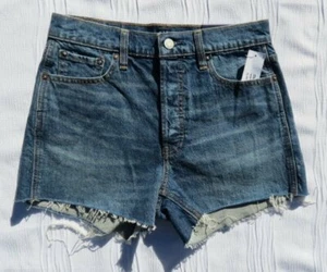 NEW $59 GAP DENIM Women’s Stretch High Rise Cut-offs Cheeky Shorts US XS 2 26 - Picture 1 of 3