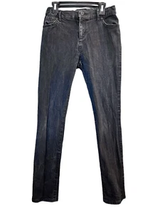 Place Girl's Super Skinny Adjustable Waist Black Slim Jeans Size 14 - Picture 1 of 10