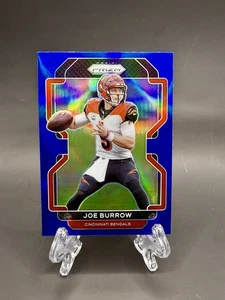 Panini Prizm Joe Burrow #273 2021 venta al por menor azul Prizm estuche SSP golpeado ¡tarjeta muy rara! - Imagen 1 de 10