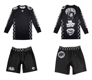 Shoyoroll Batch 142 Aces Rash Guard LS No Gi Bjj Shorts Set Jiu Jitsu Uniform - Picture 1 of 13