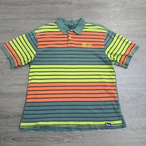 Rare Vintage Marithe Francois Girbaud Polo Shirt Short Sleeve Striped Men's XXL - Picture 1 of 9