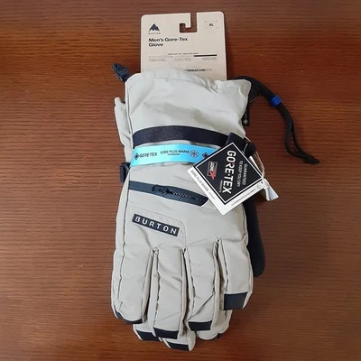 Burton Mens XL Beige Snowboard Ski Gore-tex Gloves New - Image 1 of 4