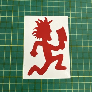 ROTER HATCHETMAN 4" AUFKLEBER VERRÜCKTER CLOWN POSSE TWIZTID ICP - Bild 1 von 3