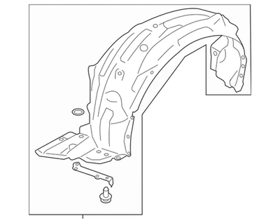 Forro de para-lama genuíno Toyota 86 Scion FR-S RH SU00306093 novo - Imagem 1 de 2