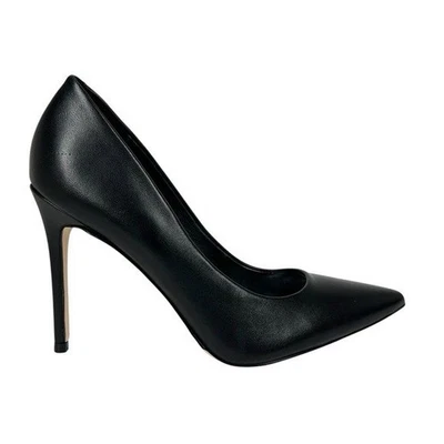 Nine West Women's Fresh Slip On High Heel Pumps Black Leather Size 7M - Image 1 of 4