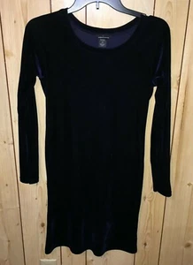 MODA International Damen XS Blau Crushed Samt Kleid Urlaub Party  - Bild 1 von 5