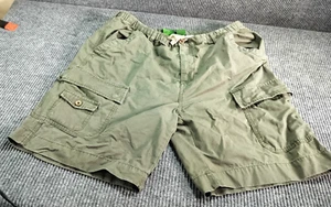 Boston Traders Men Shorts Green XL Pockets Zipper Cotton Athletic Casual Comfort - Picture 1 of 6