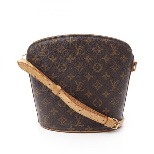 LOUIS VUITTON（LV） Borsa a tracolla Louis Vuitton Drouot M51290 Monogram pelle marrone usata