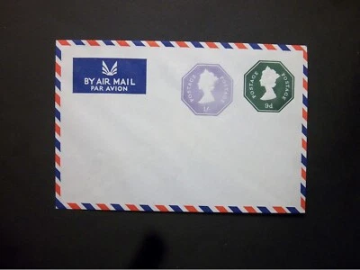 Papelería postal STO QEII 9d + 1s máquina compuesto correo aéreo sobre H&B ESCP963 Foto 1 de 2
